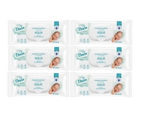 Chusteczki naturalne Dada Aqua 6x50szt  100% naturalne