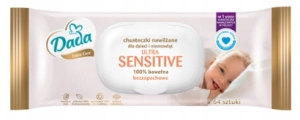 Chusteczki nawilżane Dada Extra Care Ultra Sensitive bezzapachowe 64 szt.