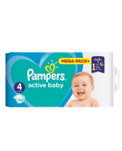 Pieluchy jednorazowe Pampers active baby maxi rozmiar 4 9-14 kg 132 sztuki