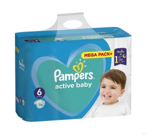 Pieluchy jednorazowe Pampers Active Baby rozmiar 6 13-18 kg 96 sztuk