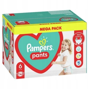 Pieluchomajtki Pampers Pants rozm. 6 15 kg+ 84 szt. Mega Pack