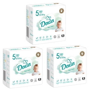 Dada Pure Care Pieluchy jednorazowe 5 JUNIOR 3x28 szt.  15‑25 kg