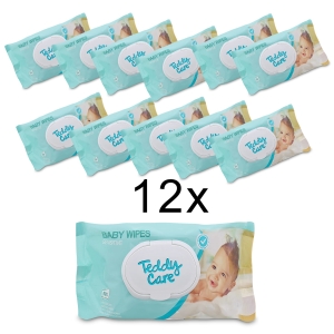 Chusteczki nawilżane dla niemowląt Teddy Care Sensitive 12x90 szt.