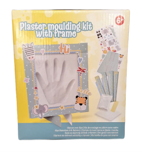 Zestaw do tworzenia odcisku dłoni w gipsie z ramką 6+ gips