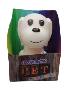 Lampka nocna LED Piesek zmieniająca kolory
