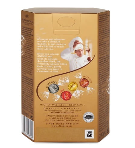 Lindt  Bombonierka LINDOR ASSORTED Gold 200g – zdjęcie 5
