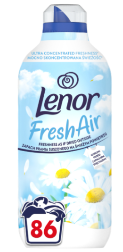 Lenor Fresh Air Płyn do płukania tkanin 86 prania, Sensitive.png