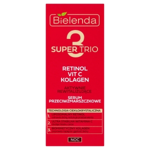 Bielenda Super Trio rewitalizujące serum przeciwzmarszczkowe na noc 30ml