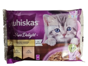Mokra karma dla kociąt WHISKAS Junior Potrawka w Galaretce 6x85 g 