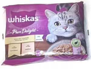Mokra karma dla kotów WHISKAS Potrawka w Galaretce 6x85 g  kurczak indyk