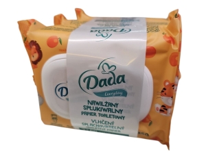 Nawilżany Spłukiwany papier toaletowy Dada 3x60 szt. owocowy