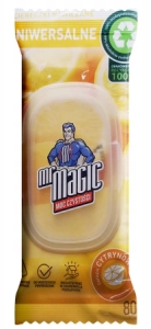 MR MAGIC Ściereczki nawilżane do czyszczenia UNIWERSALNE CYTRYNA 80 szt NEW