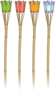 Pochodnia ogrodowa Bambus Świeca 77 cm różne kolory