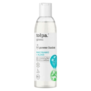 Tołpa Green Power Fusion Płyn micelarny 3w1 dla skóry wrażliwej niacynamid + aloes 200 ml