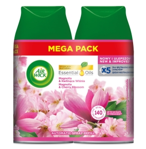 Odświeżacz powietrza spray Air Wick 2x250 ml Magnolia Kwitnąca Wiśnia