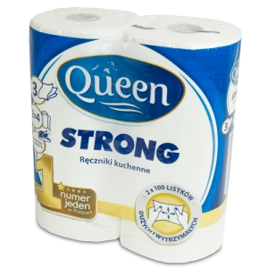 Ręcznik Kuchenny 3 warstwy Queen Strong 2=4 Rolki