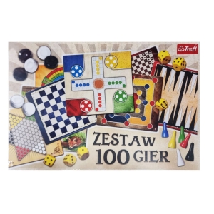 Zestaw 100 gier w 1 planszówki Trefl 03008